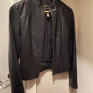 DANIER LEATHER JACKET IN BLACK